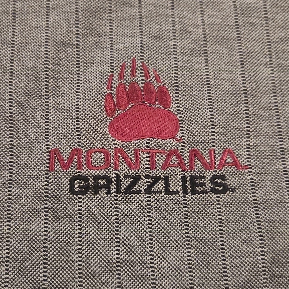Pro Edge Gray With Maroon Montana Grizzlies Polo Shirt - Picture 3 of 6